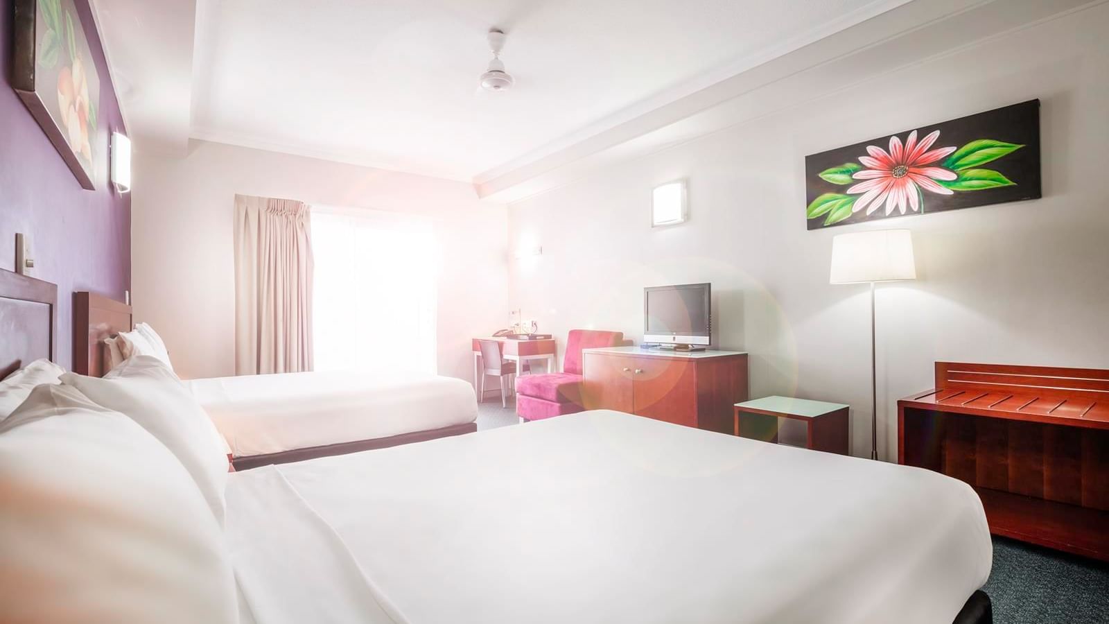 Two queen beds in Standard Twin Room at Darwin Airport Hotels