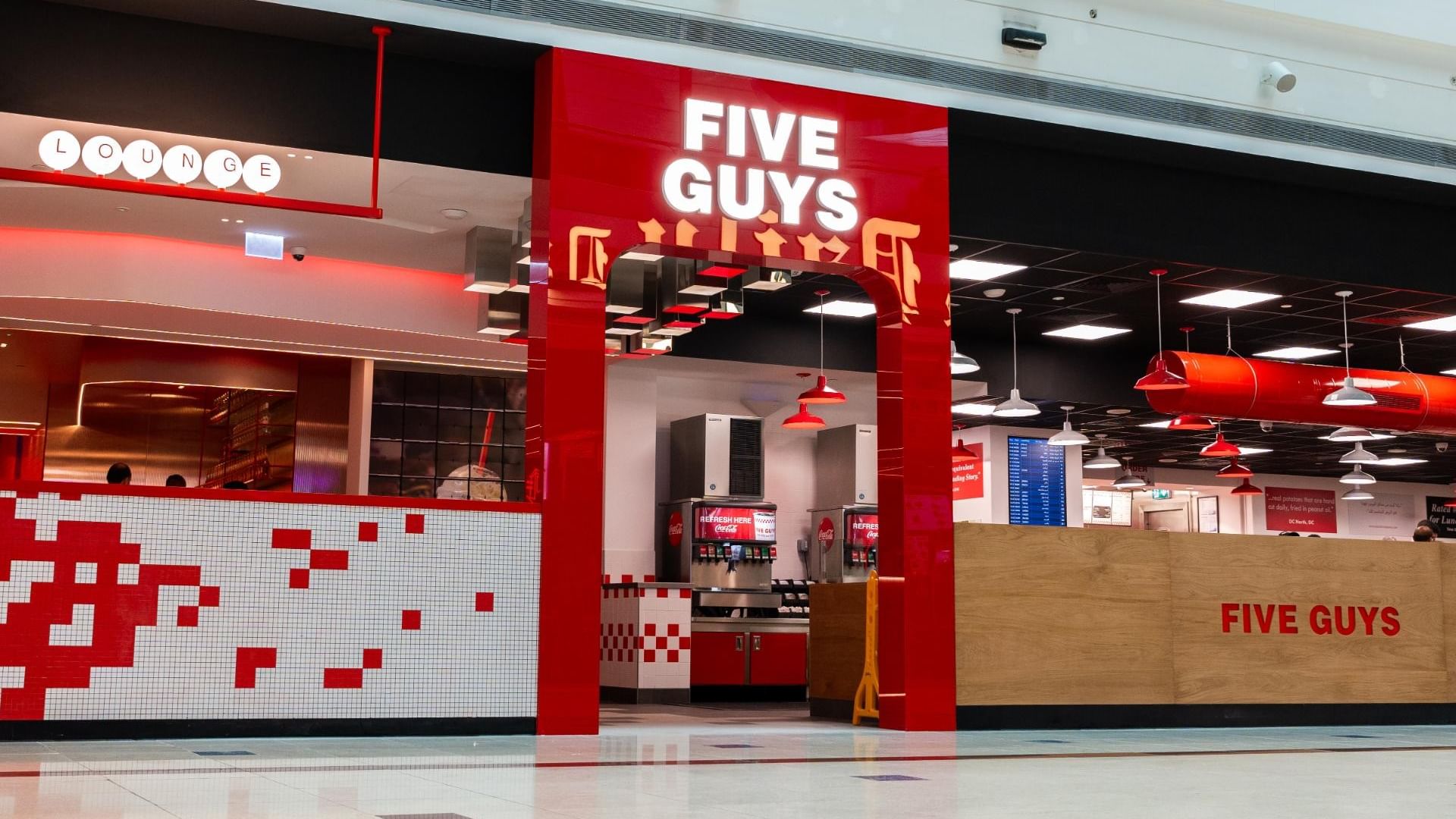 Five Guys near Dubai International Hotel