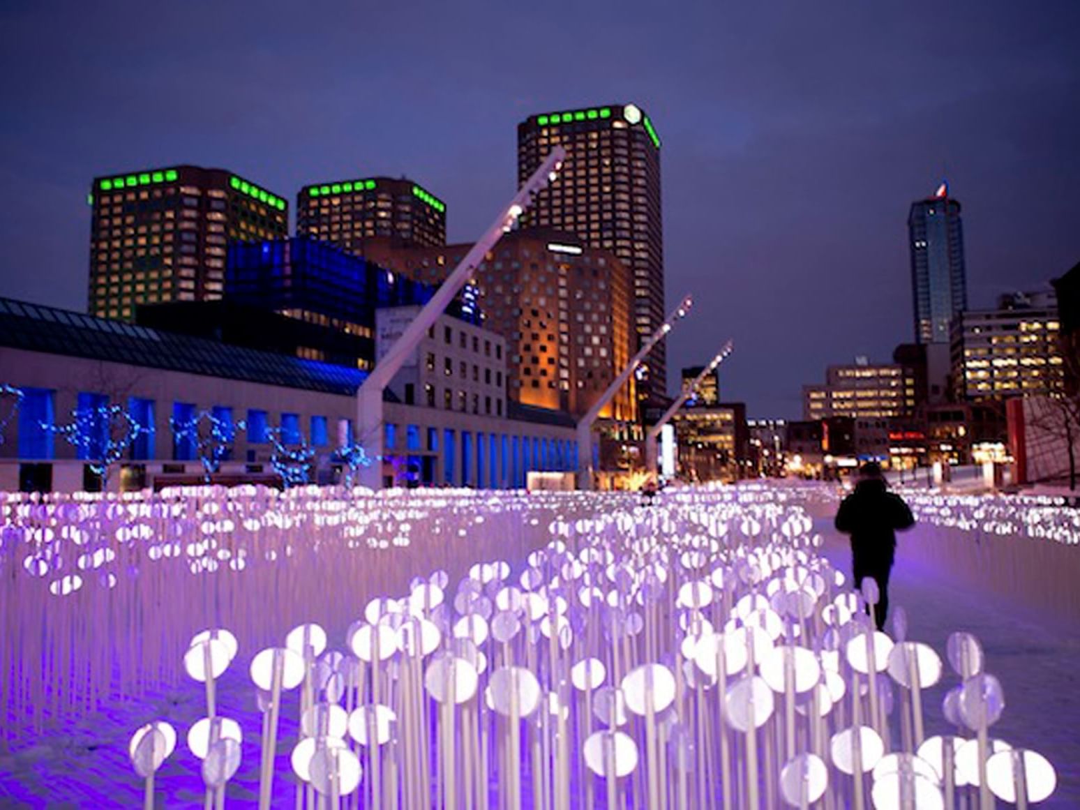 ZooLights in Quartier des Spectacles near Honeyrose Hotel