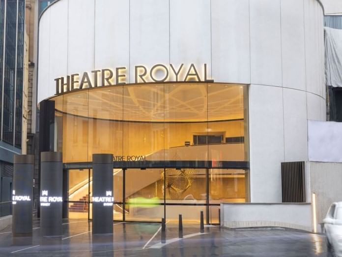 Exterior and the entrance view of the Theatre Royal near Fullerton Group