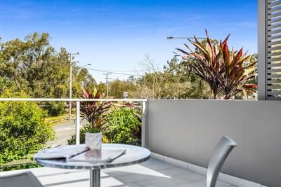 Studio Balcony | Balcony View | Serviced Apartments Brisbane | E