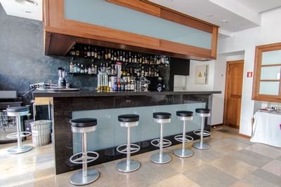 Lobby bar at Gran Hotel Sóller in Majorca
