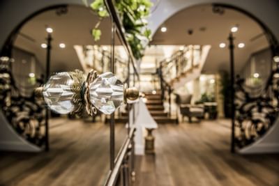 lobby of fancy hotel
