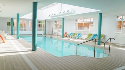 Indoor pool at Los Amigos Beach Club