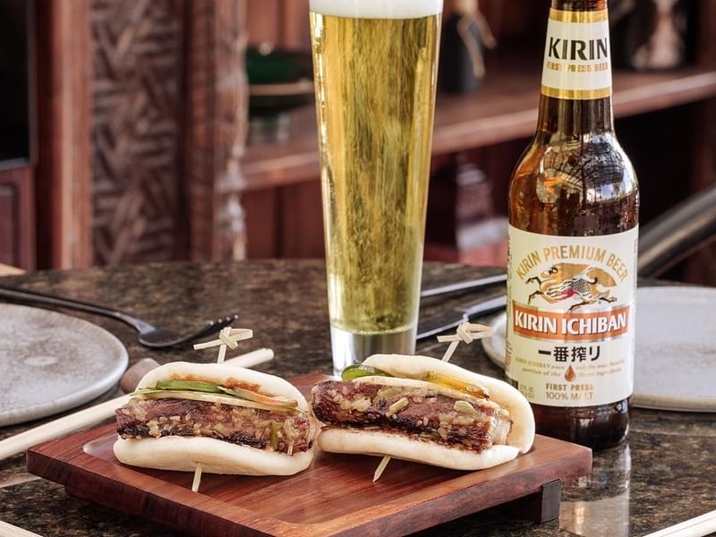 Spice Market's hot dogs and beers served at Live Aqua Urban Resort