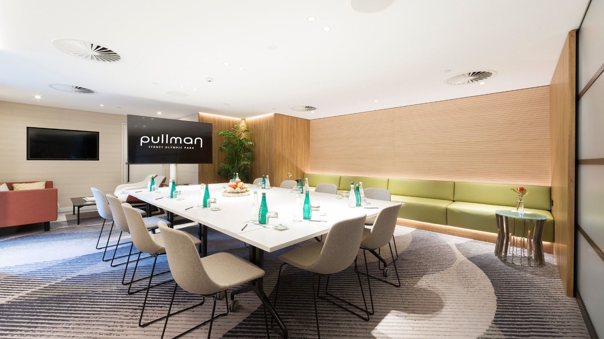 Elara Boardroom setup at Pullman Sydney Olympic Park in Sydney Olympic Park.