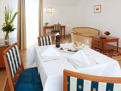 Room table at Ambassador Hotel in Vienna