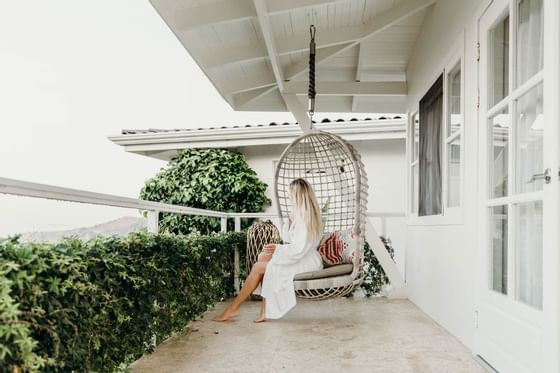 Woman enjoying on a swing at Retreat Costa Rica