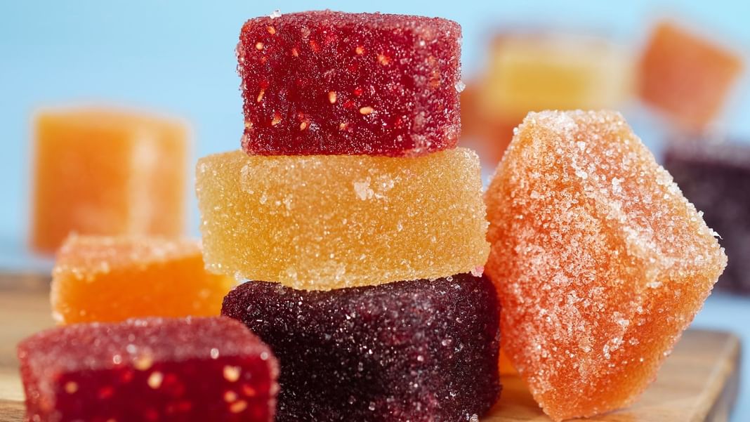 Jellies arranged on a wooden cutting board at Oceania Hotels