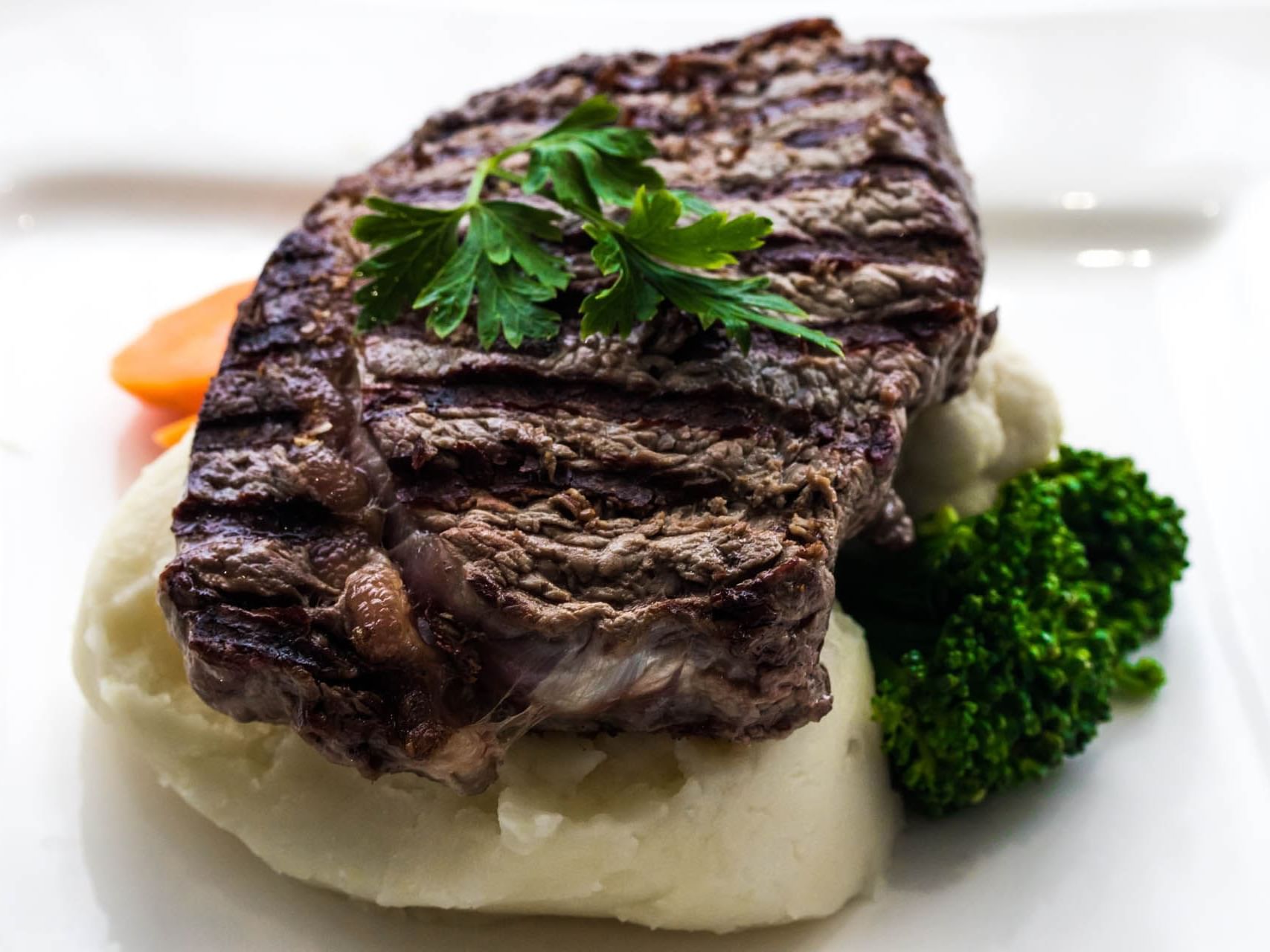 Scotch Fillet dish served at Hotel Grand Chancellor Townsville