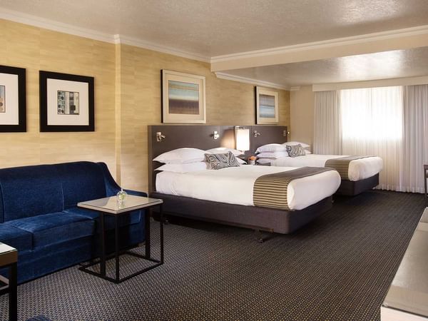 Coast Accessible Two Queens with Garden View