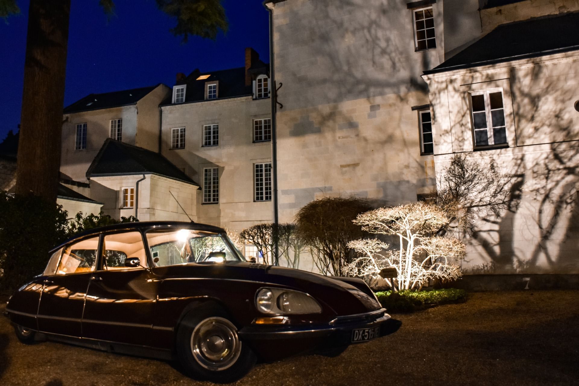 Parking at Hotel Anne d'Anjou in Saumur, France
