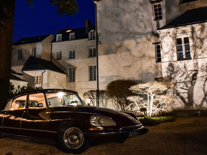 Parking at Hotel Anne d'Anjou in Saumur, France