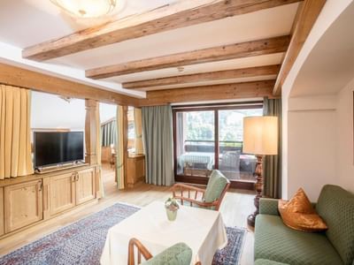 Luxury Suite at Tiefenbrunner Hotel in Kitzbühel, Austria