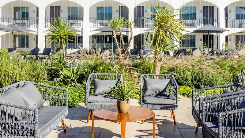 Outdoor lounge area at Gamma Ciudad Juarez