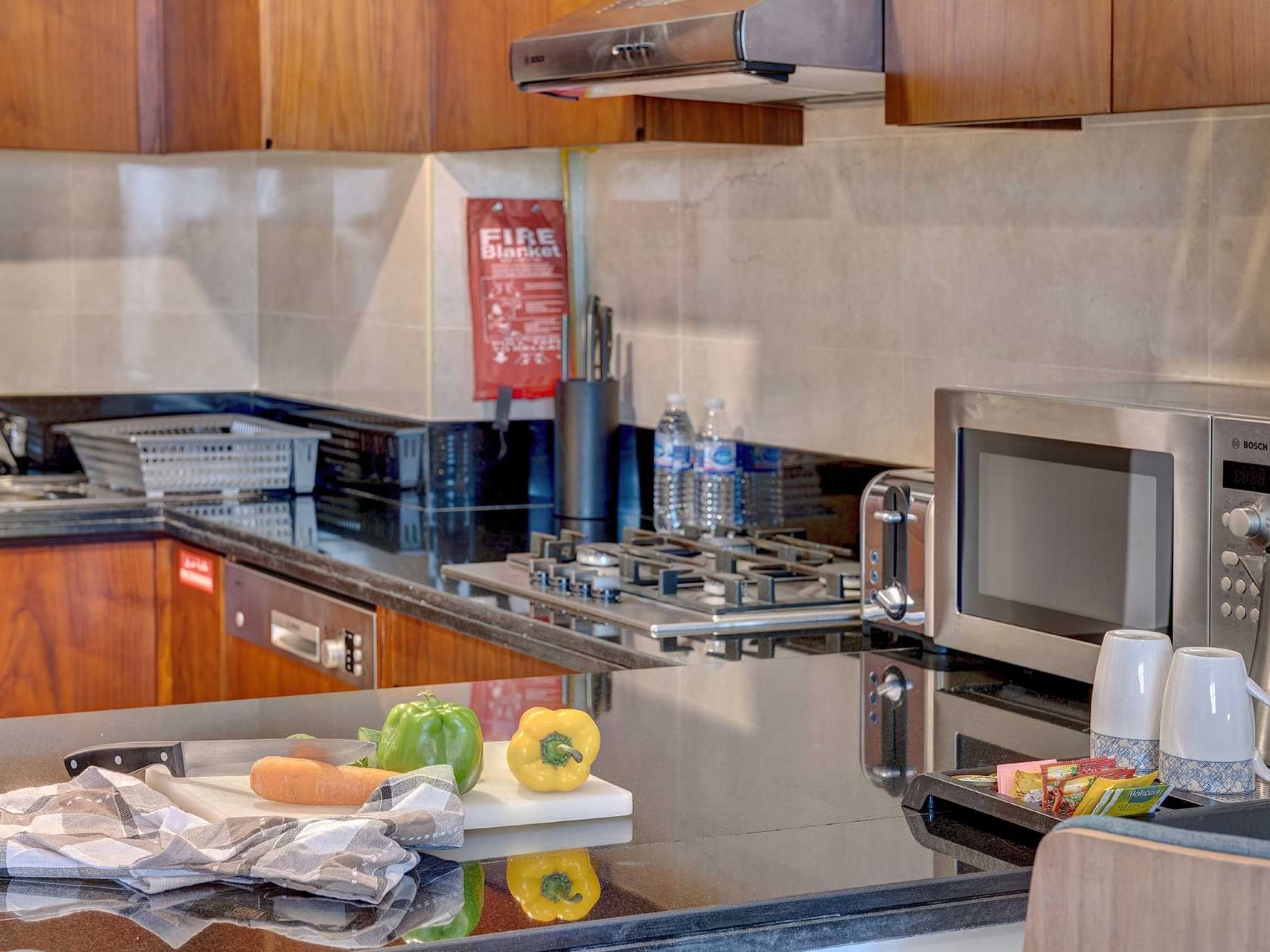 مطبخ في سها بارك للشقق الفندقية