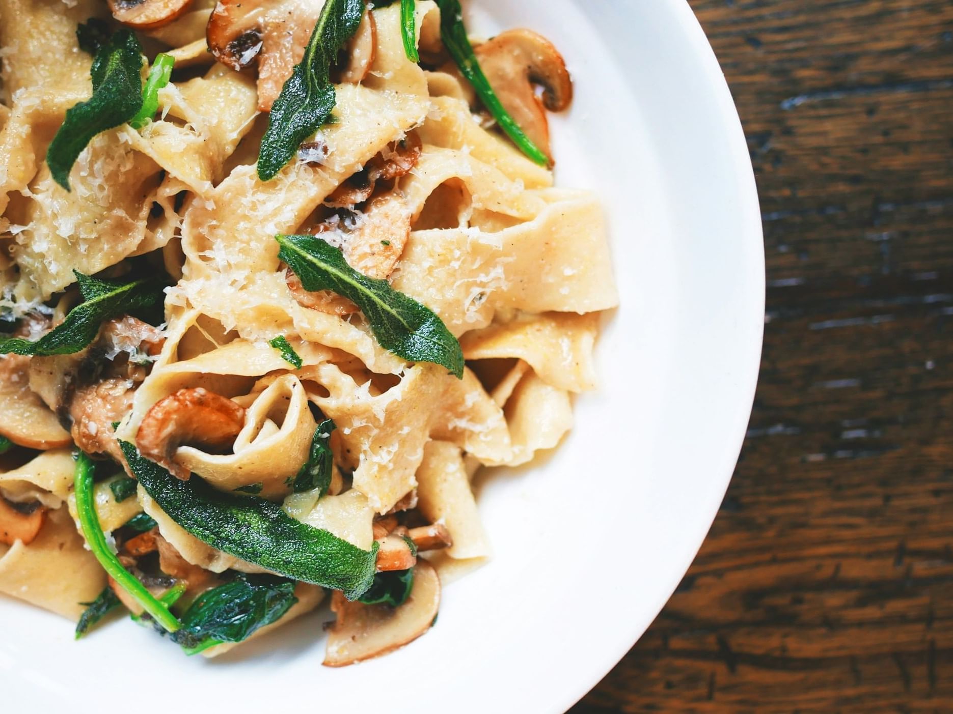 Close-up of an Italian Pasta Burro e Salvia served at Saujana Hotel Kuala Lumpur