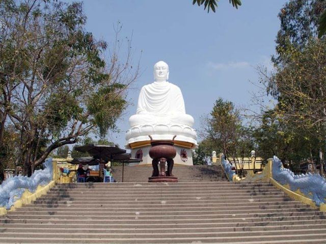Long Son Pagoda Lord Buddha statue near Eastin Hotels