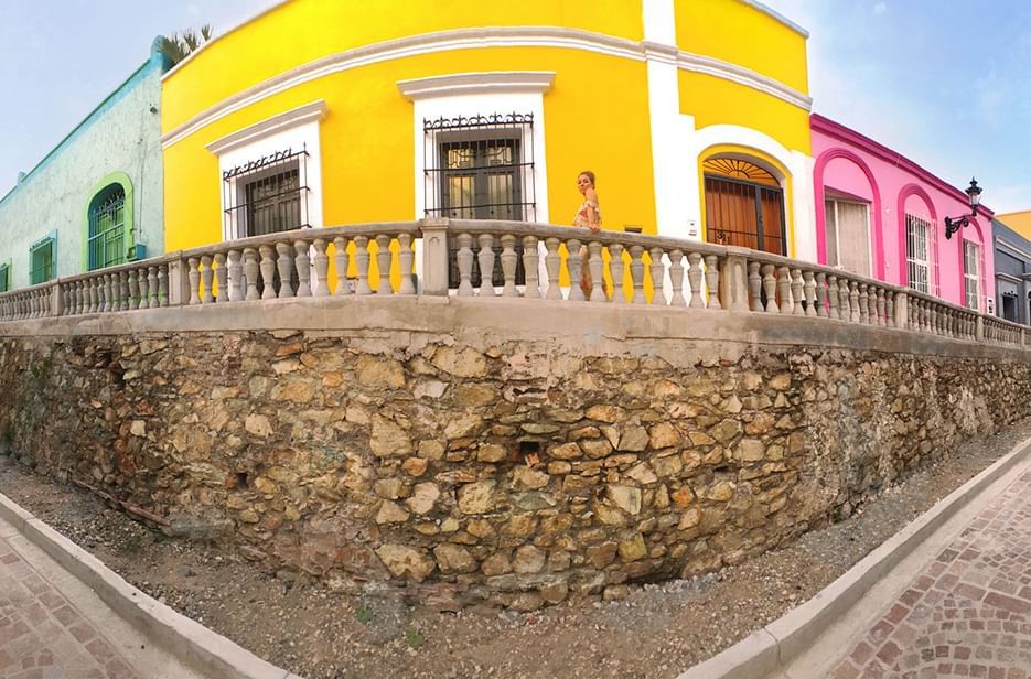 Lady posing in Historic District near Viaggio Resort Mazatlan