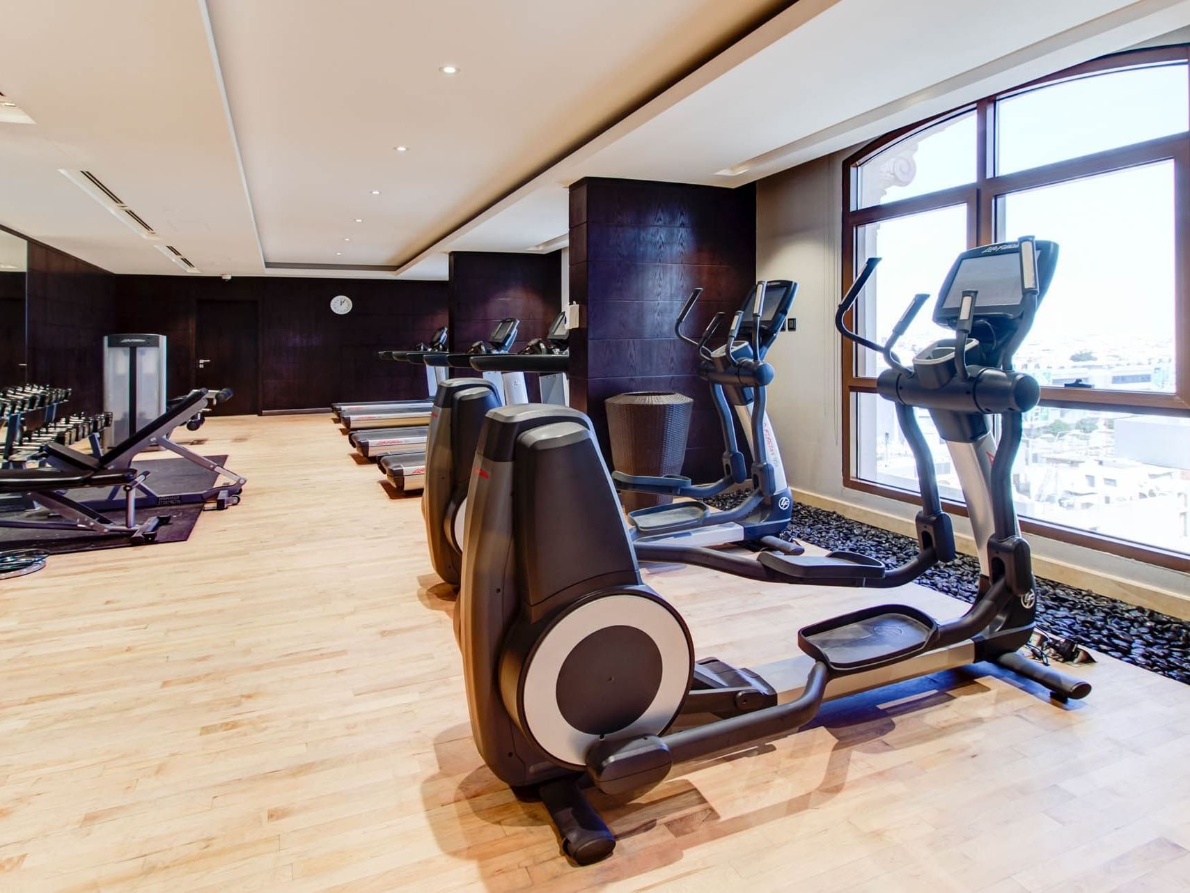 Fully Equipped gymnasium at Narcissus Hotel & Spa Riyadh