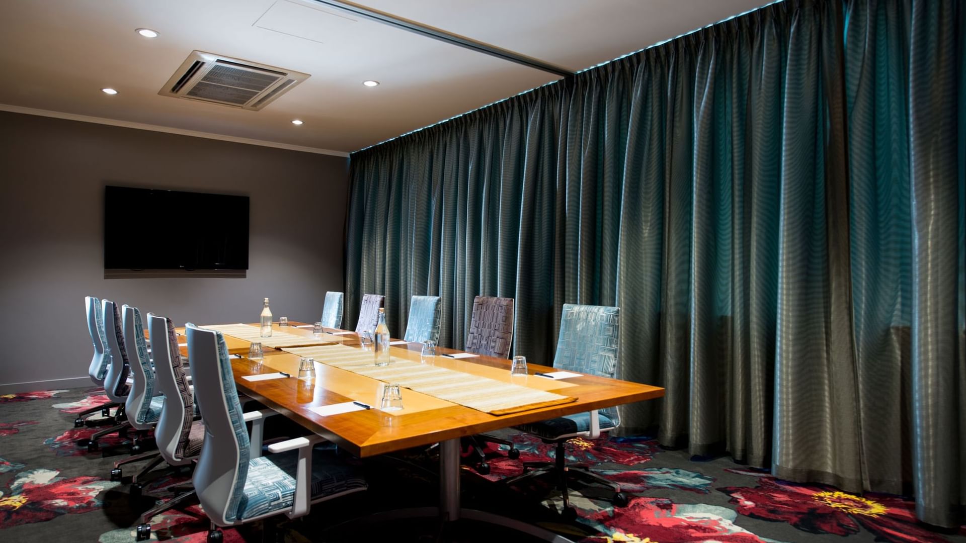 Table setup in Board room arrangement at Novotel Barossa Valley