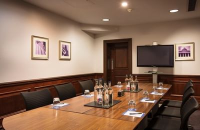Table arranged in The Kingsley Boardroom at Thistle Holborn