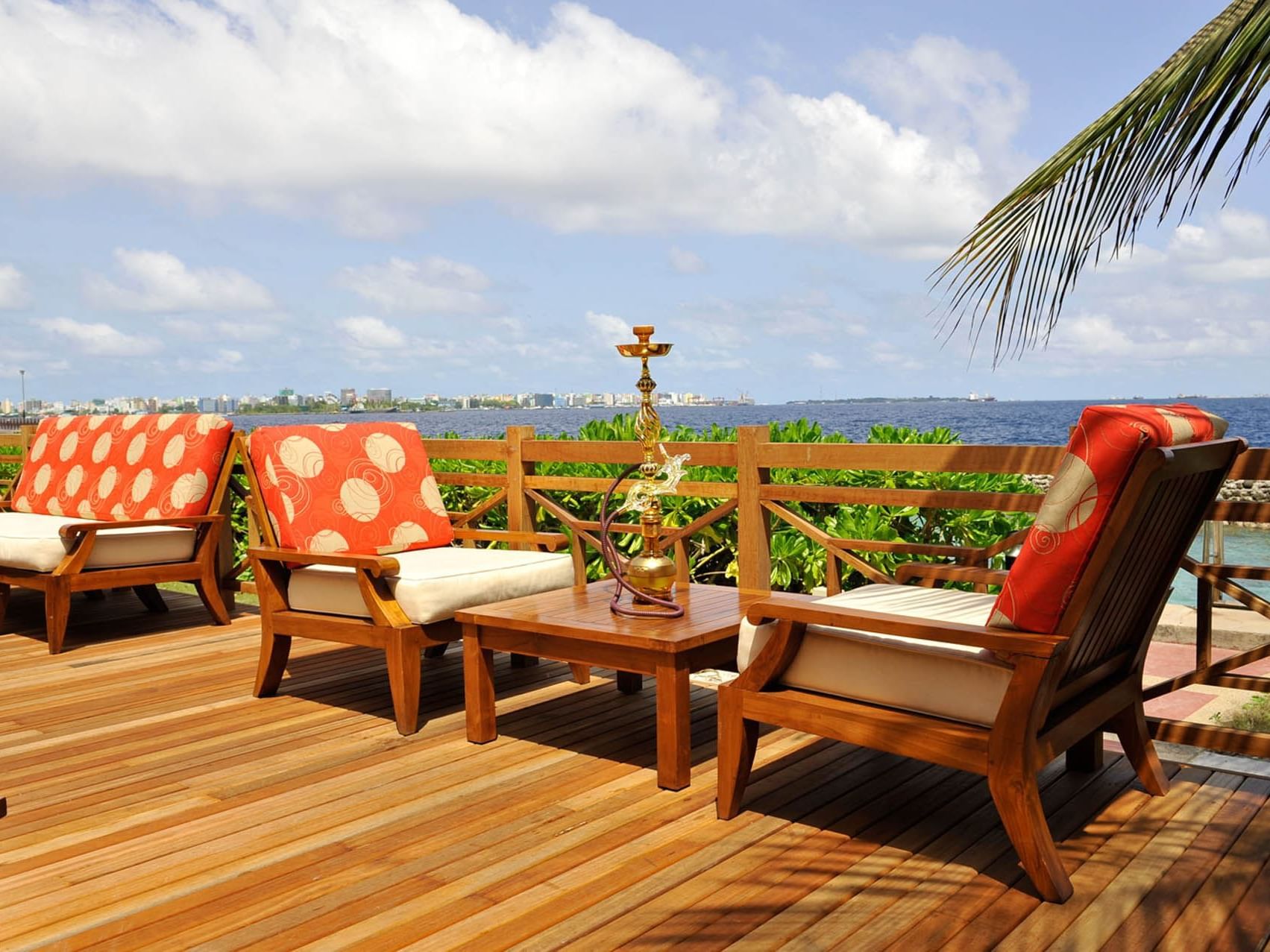 Champs Deck at Hulhule Island Hotel in Maldives