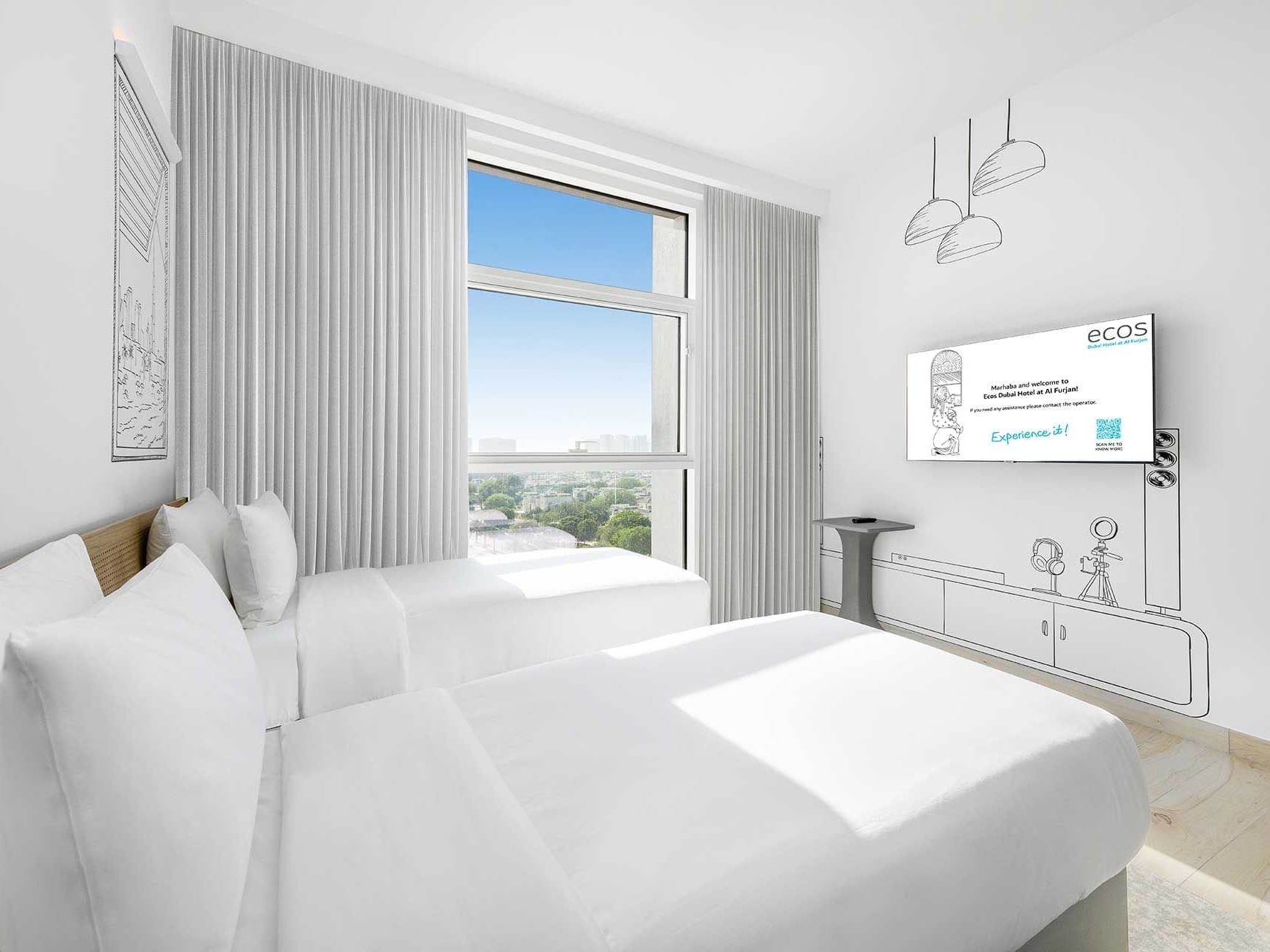 Family Room with 4 Connecting Rooms at ECOS Hotel Dubai