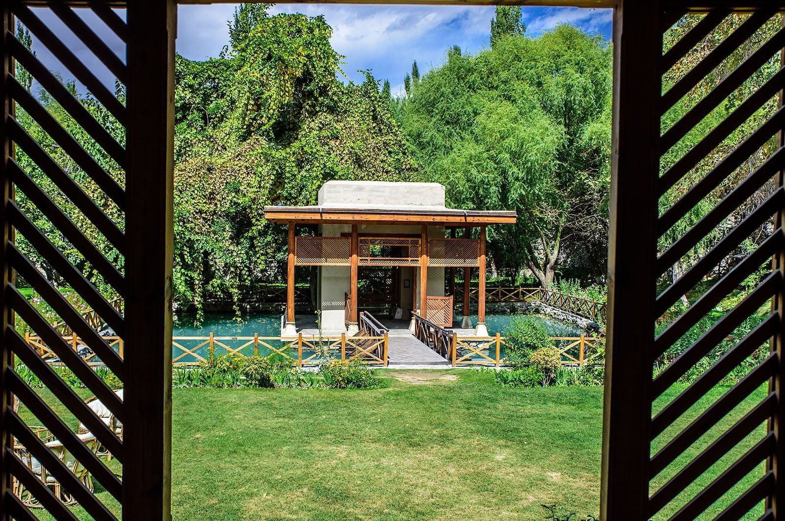 View from Garden House Standard Room at Shigar Fort Residence