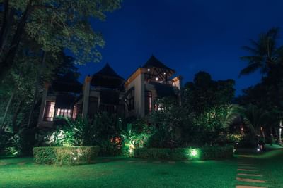 Penthouse Plunge Pool Villa in the night time at Paradox Resort Phuket