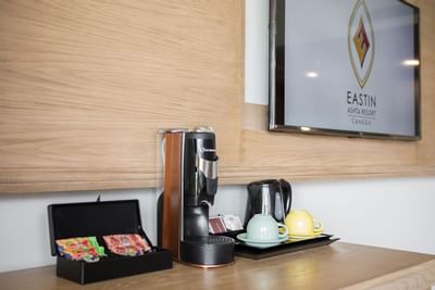 Coffee station in Executive Room at Eastin Ashta Resort Canggu