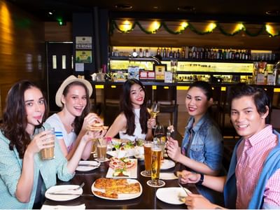 Dining experience with friends