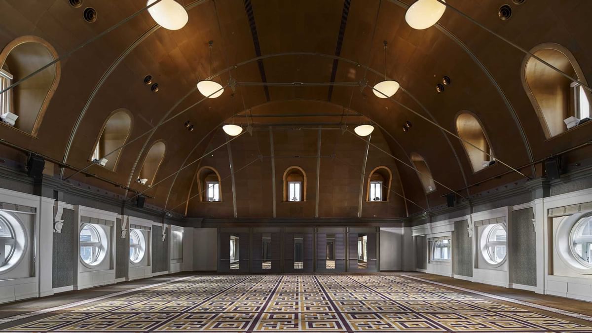 Interior of the empty Ballroom at  Fullerton Sydney