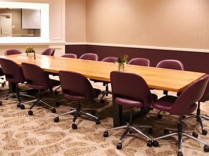 chairs at a conference table