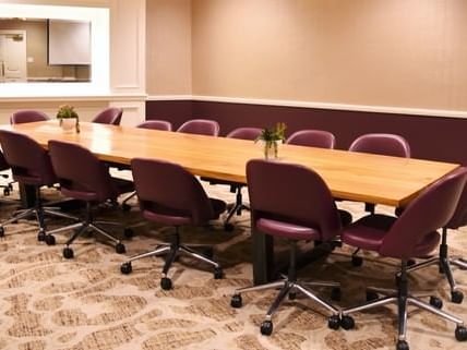 chairs at a conference table