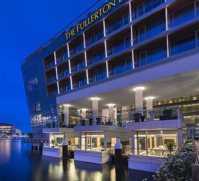 Exterior view of Floating Pods at The Fullerton Hotel Singapore