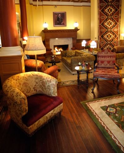 Lobby at the Historic Hotel Colorado in Glenwood Springs