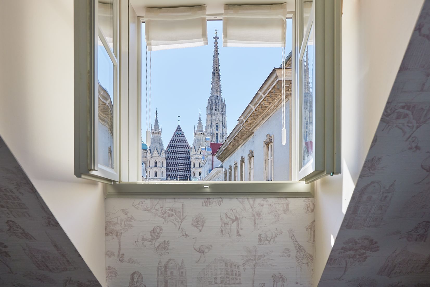 Blick aus dem Hotel-Fenster auf den Stephansplatz