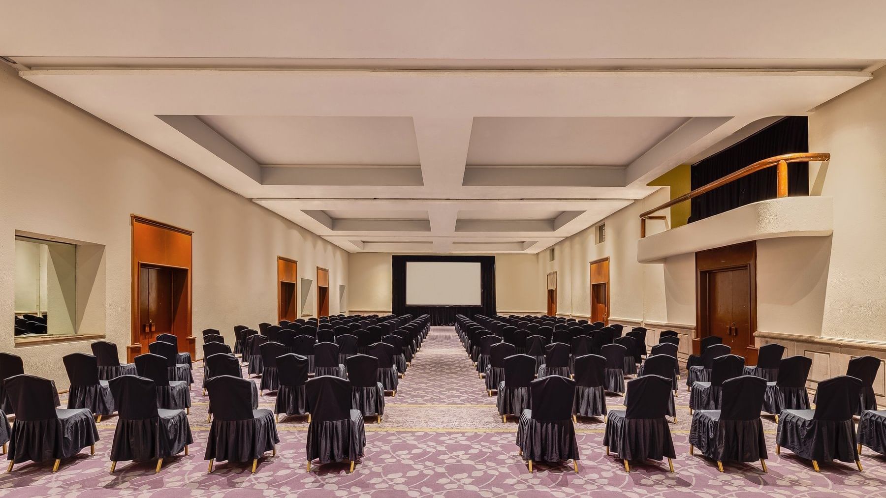 Theater setup in Costa De Oro conference room at GFA Veracruz
