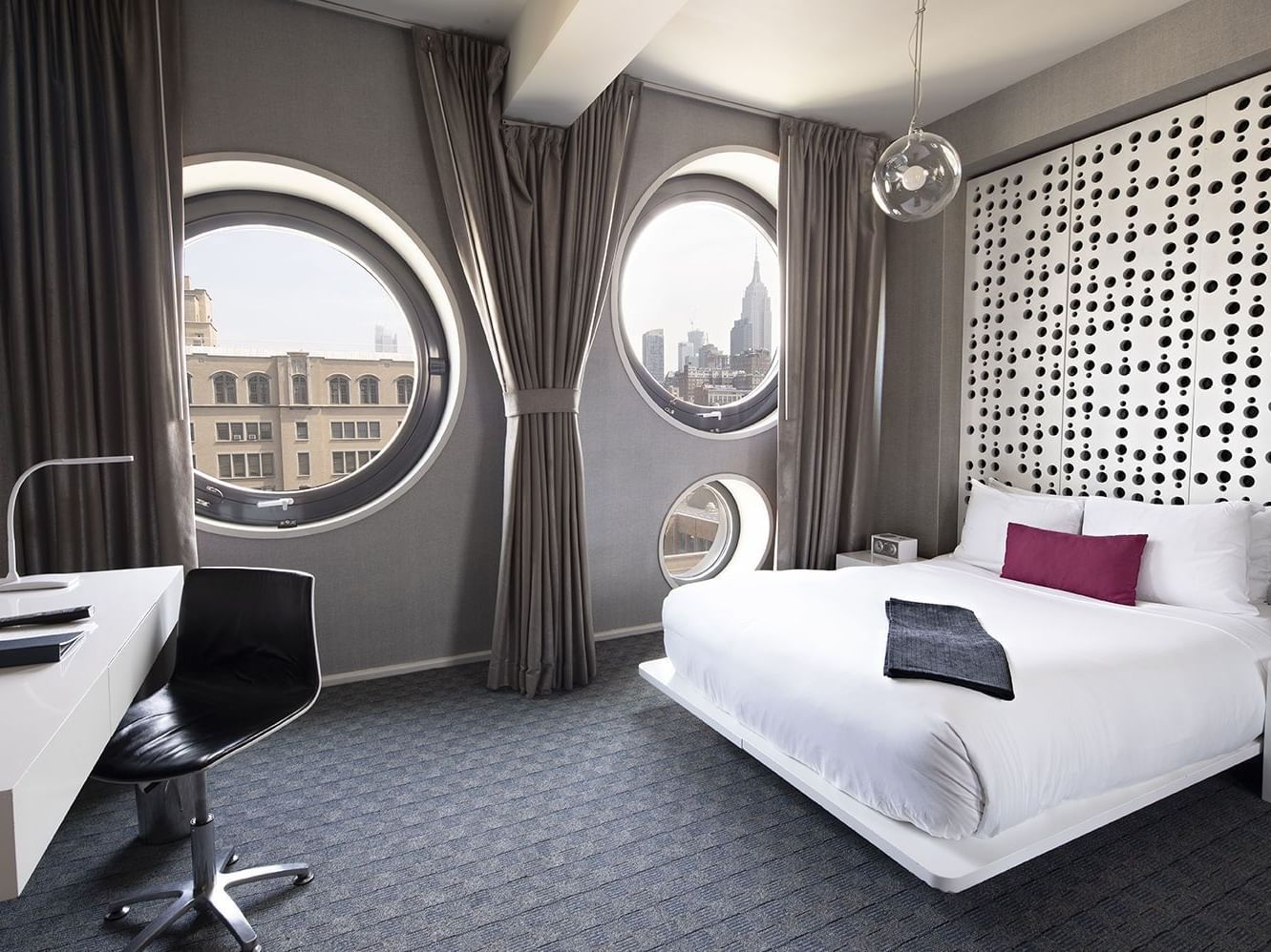 Bedroom of Bronze Queen with a queen bed at Dream Downtown NYC