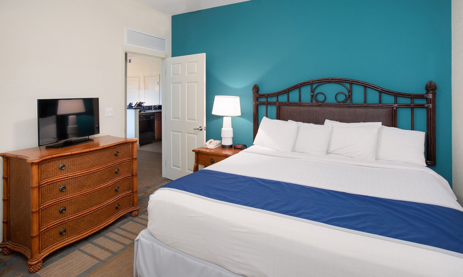 Third Bedroom with Queen Bed in 4 Bedroom 4 Bath Standard Suite at Lake Buena Vista Resort Village & Spa