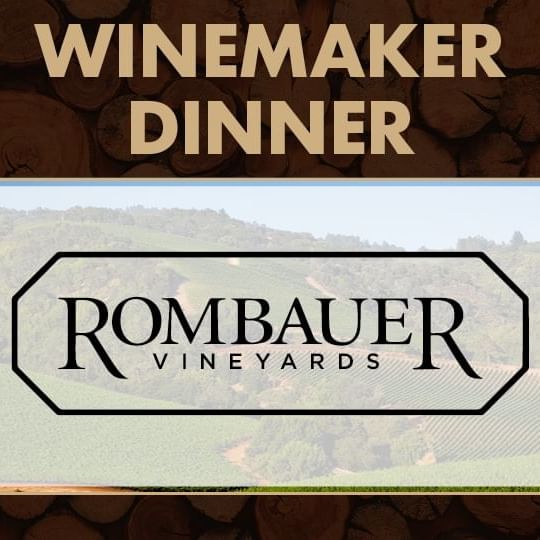 Rombauer logo against a winery in background