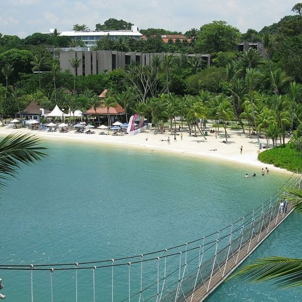 View of the beach & a bridge near Amara Hotels