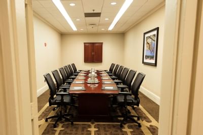 meeting room with conference table