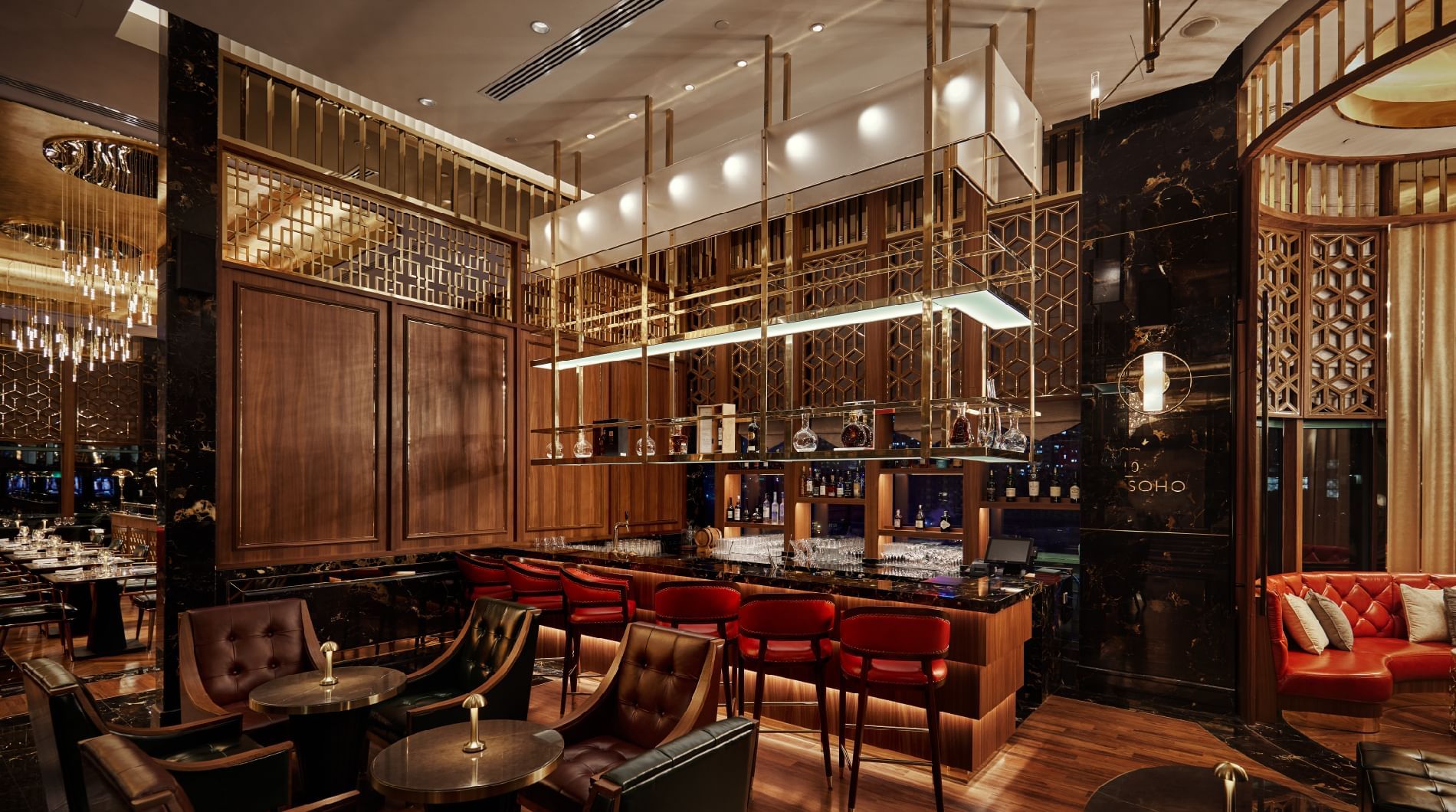 Dining table setup in a restaurant at Sunway Lagoon Hotel
