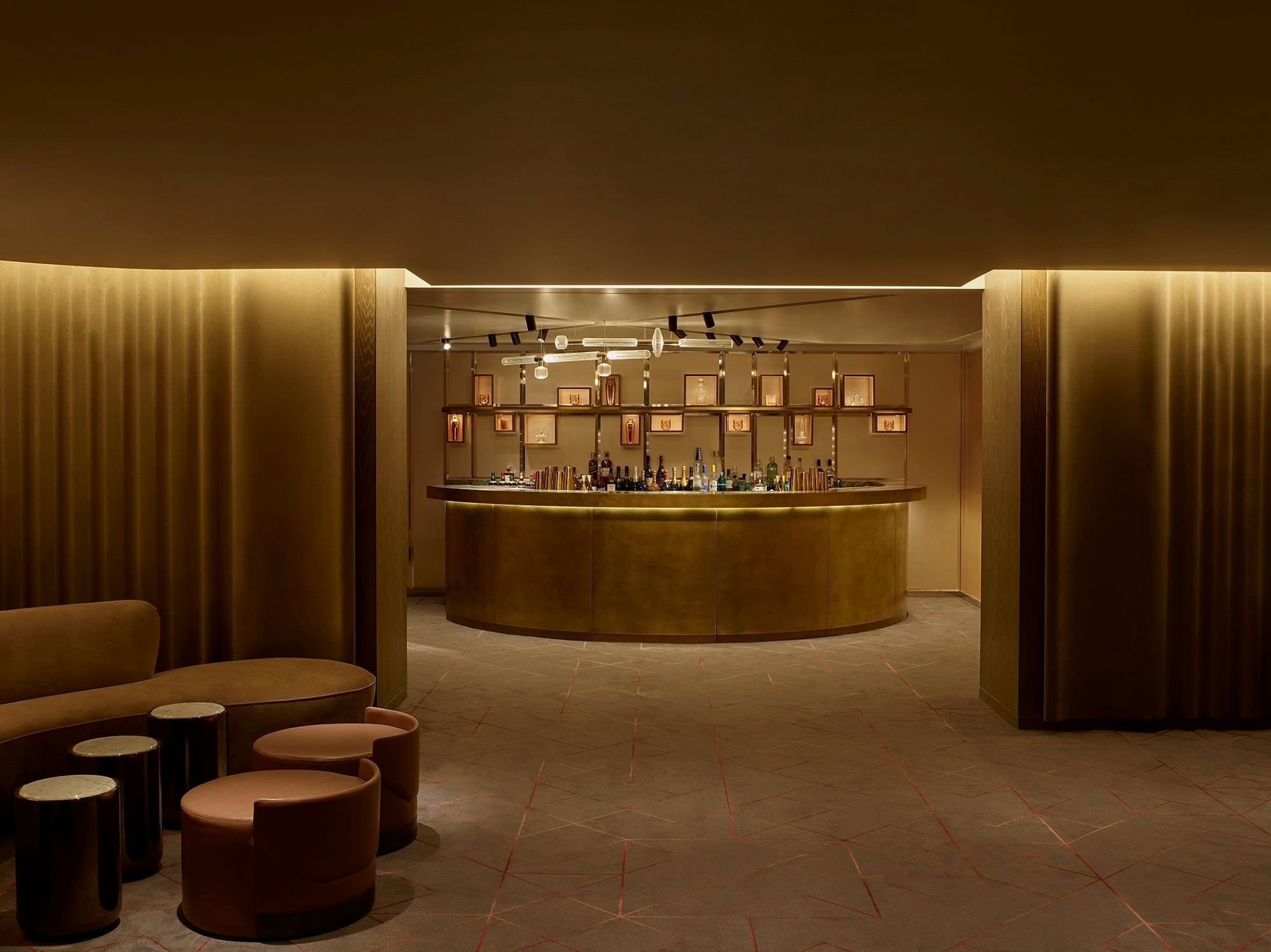 Concept design of a Bar & lounge area at The Londoner Hotel