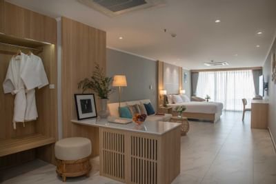 Grand Deluxe Beachfront Room Interior at Eastin Resort Rayong