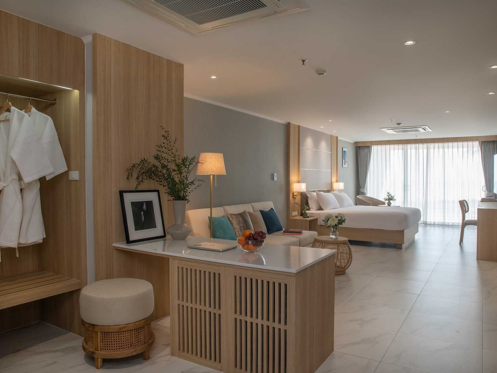 Interior of Deluxe Seaview Room at Eastin Resort Rayong