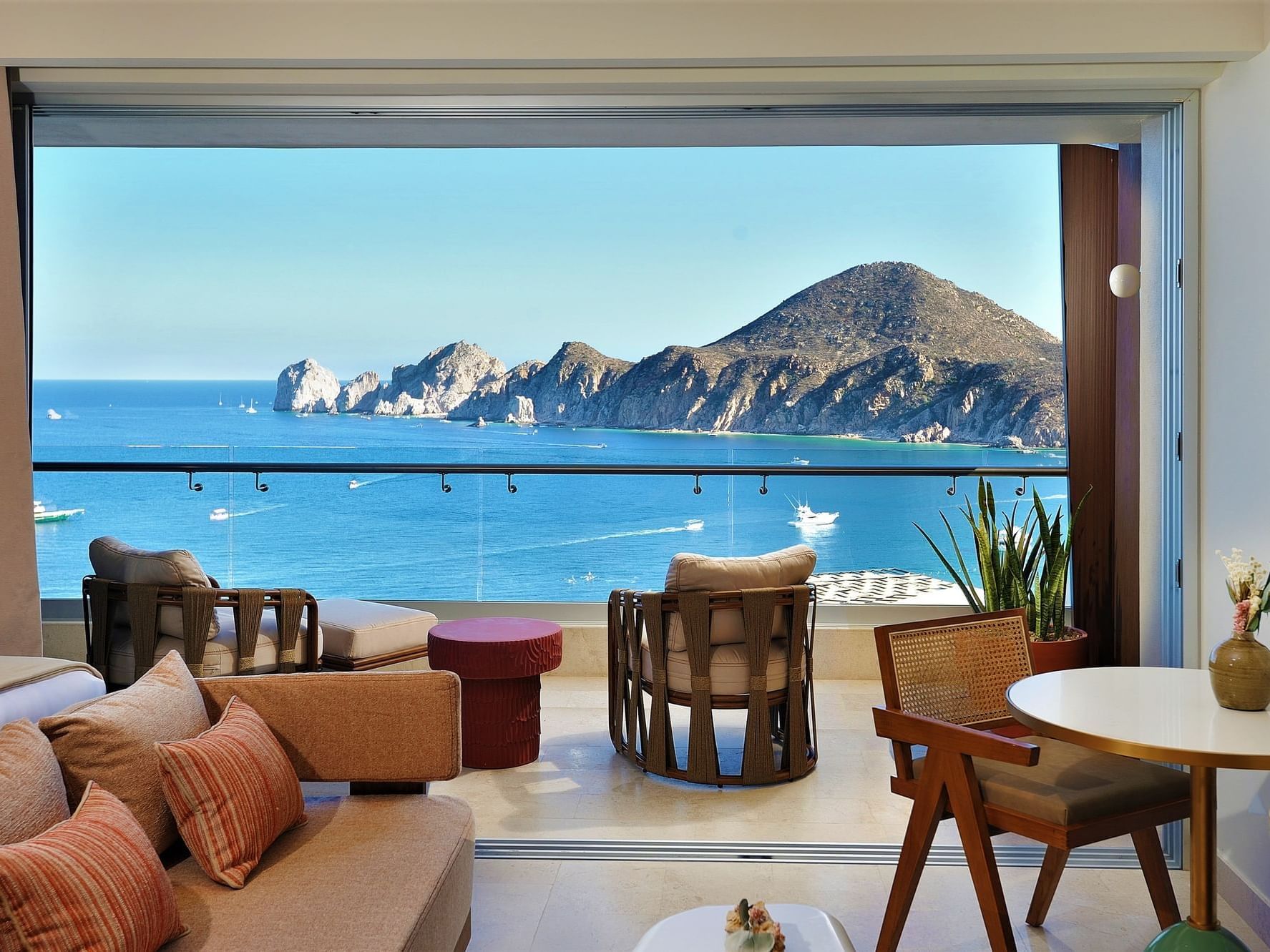 Furniture in Infinity Two Queens Suite at Cabo Villas Resort