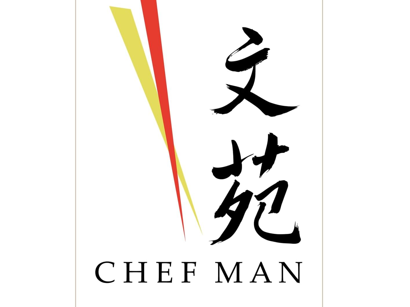 Official Chef Man logo used at Eastin Thana City Golf Resort Bangkok